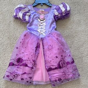 Disney Purple and Pink Rapunzel Princess Dress for Kids - Size 2